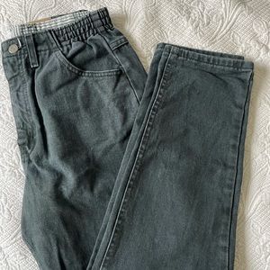 Green toned vintage mom style Lee jeans